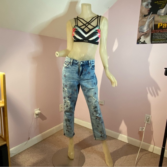 Lucky Brand Sienna Slim Embroidered BF Jeans - Picture 3 of 9